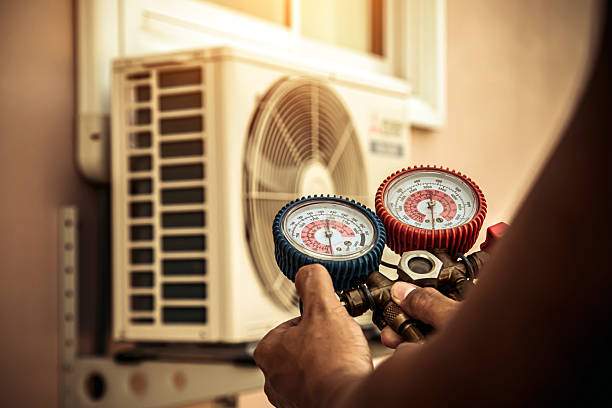Professional Hvac technician working in Milford Square, PA